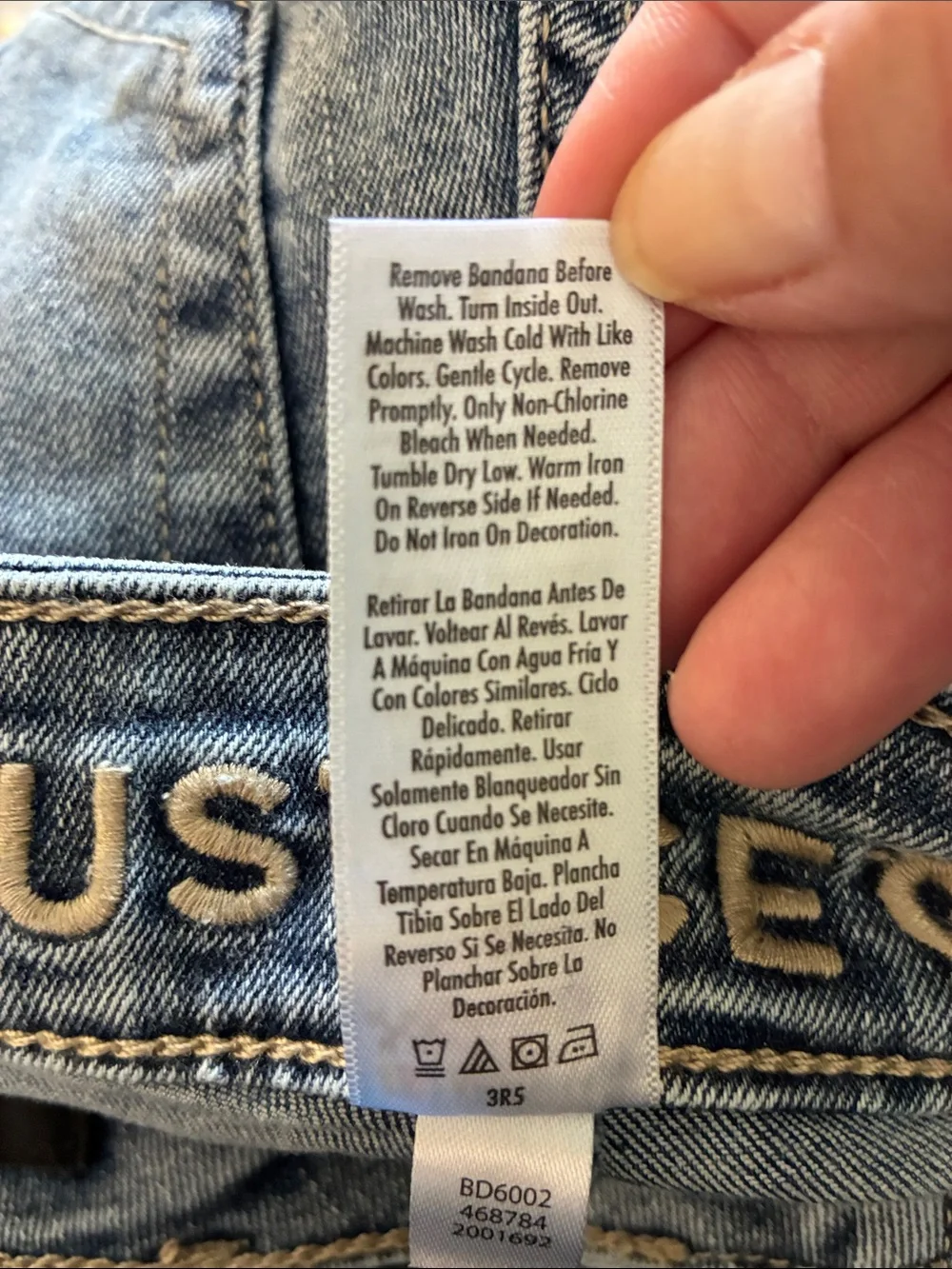 NASCAR x Justice Light Wash Denim Jeans And Bandana - Multiple Sizes